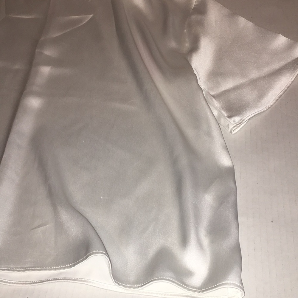 Zara Short Sleeve White Blouse Top | Size S - Picture 2 of 5